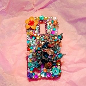 Custom Made Jeweled Butterfly Phoenix LG 3 Case